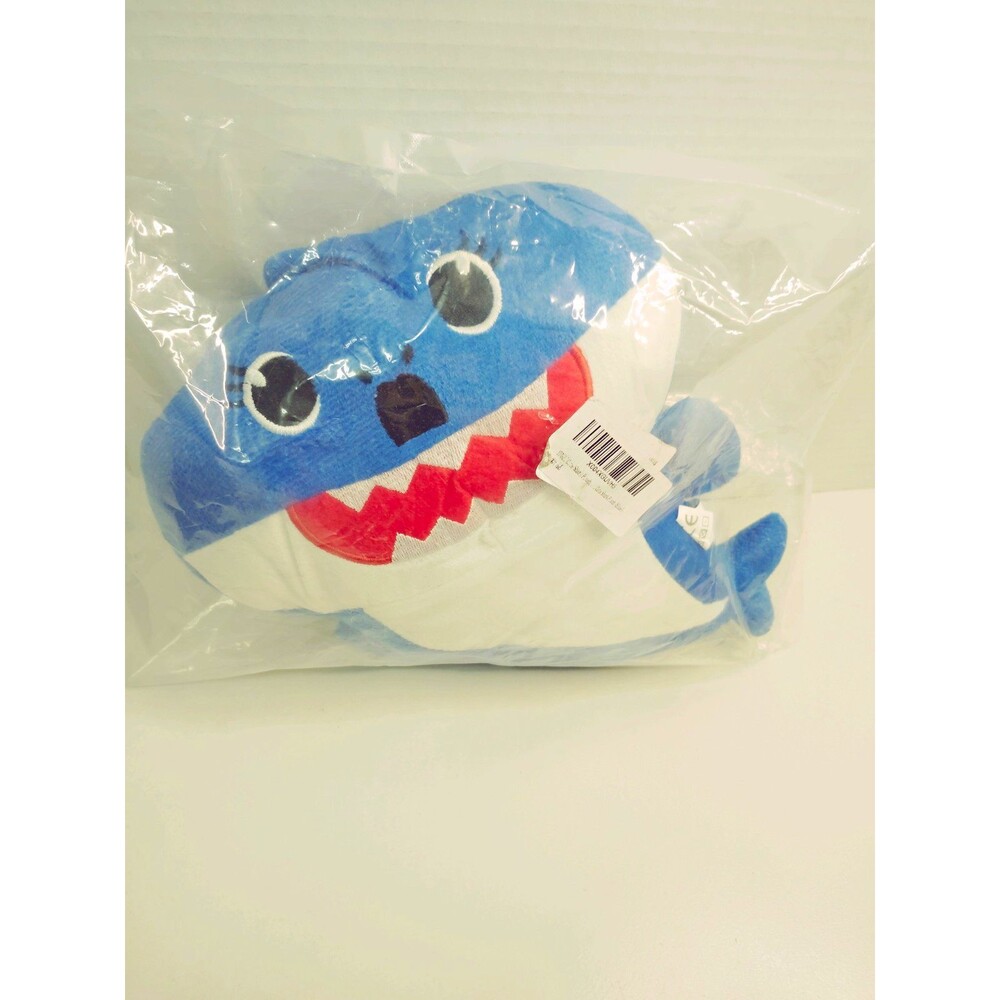 Baby Shark Blue & White Shark Plush Stuffed Animal, Washable, Small, 2020